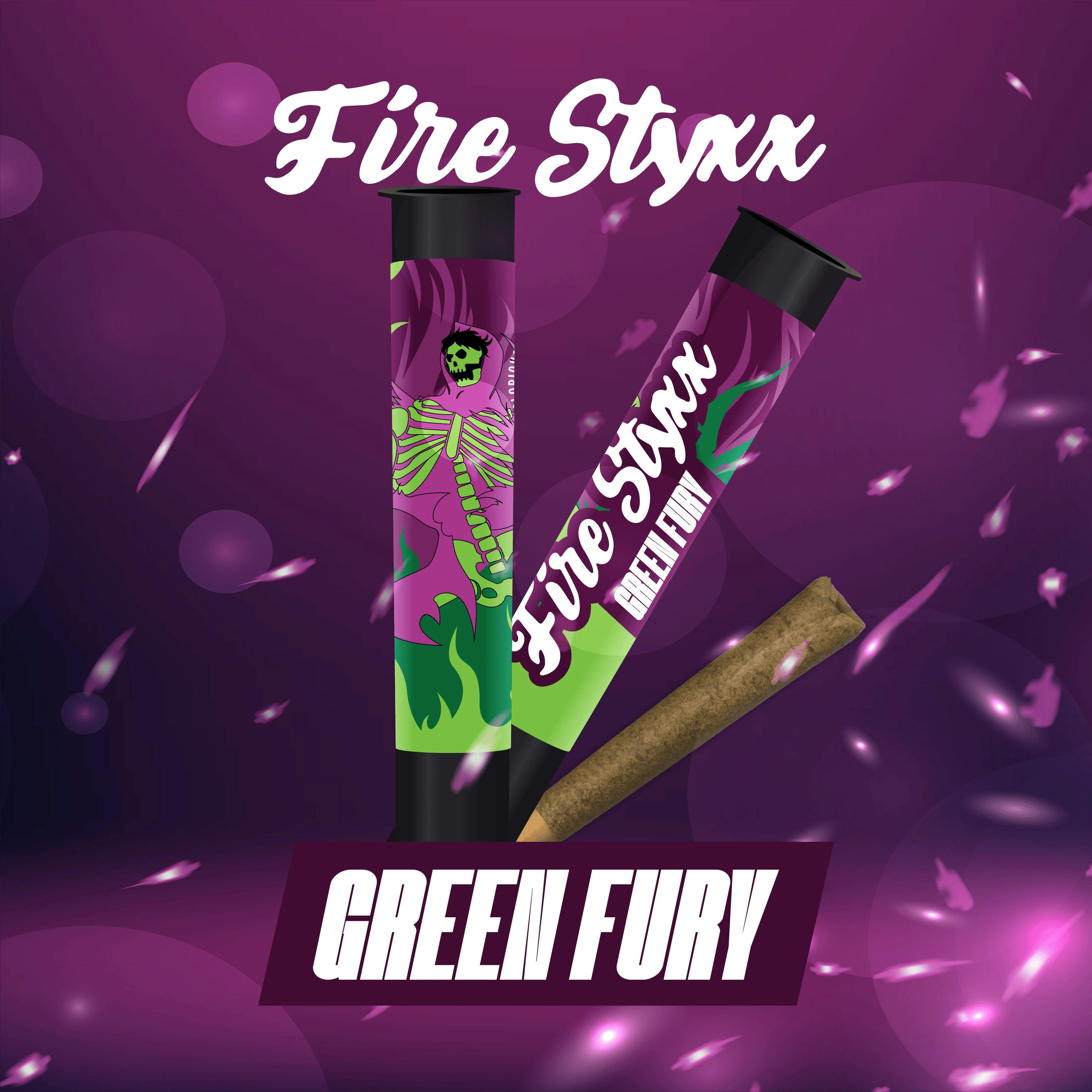 Fire Styxx | Green Fury | Infused Pre Roll | 1g