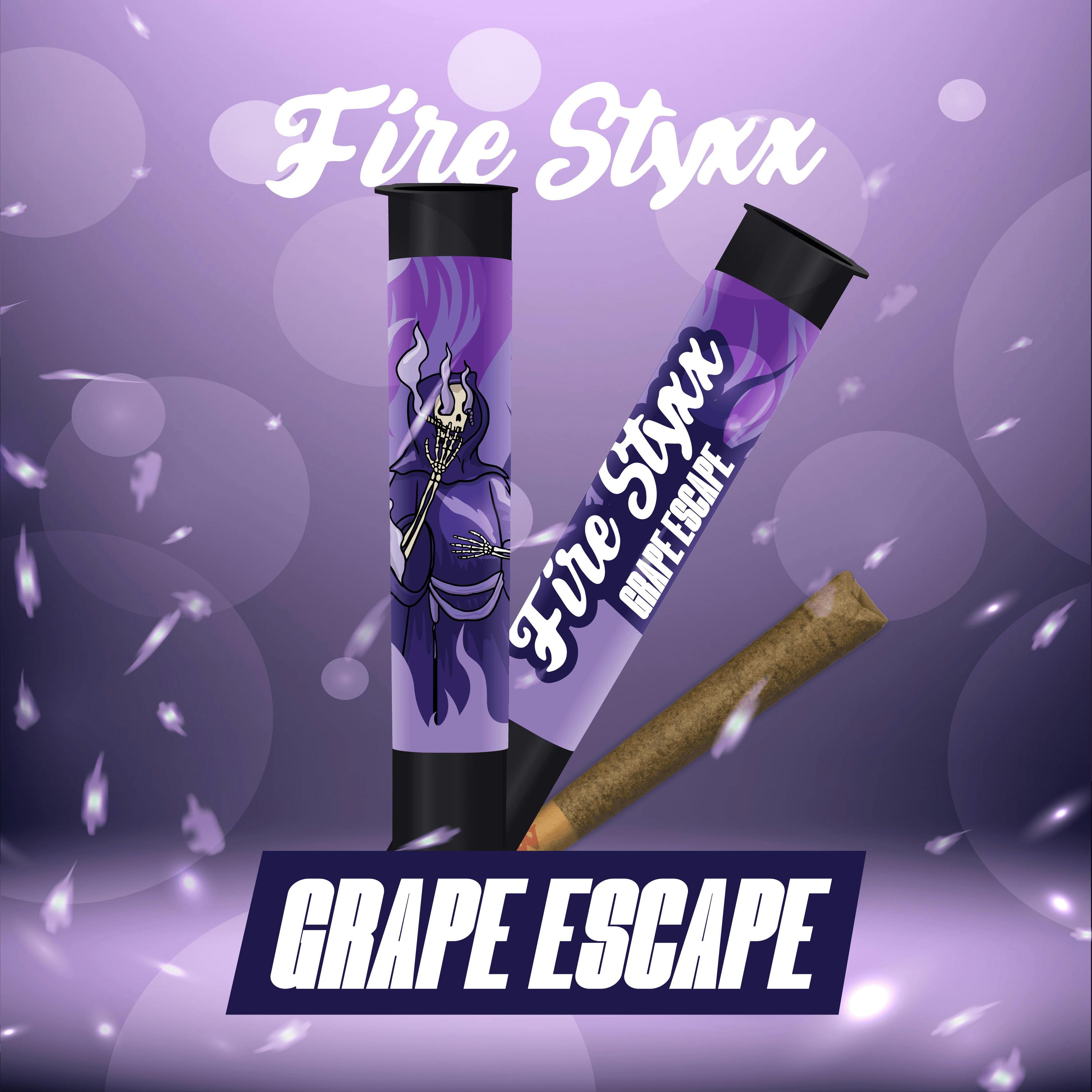 Fire Styxx | Grape Escape | Infused Pre Roll | 1g