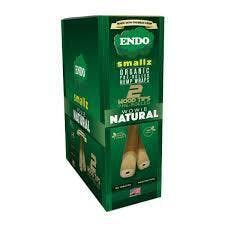 Endo | Natural | Small Organic Wood Tip Wraps | 2pack
