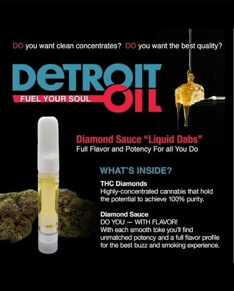 Detroit Oil | Phantom OG | Live Resin Vape Cart | 1g | Hybrid