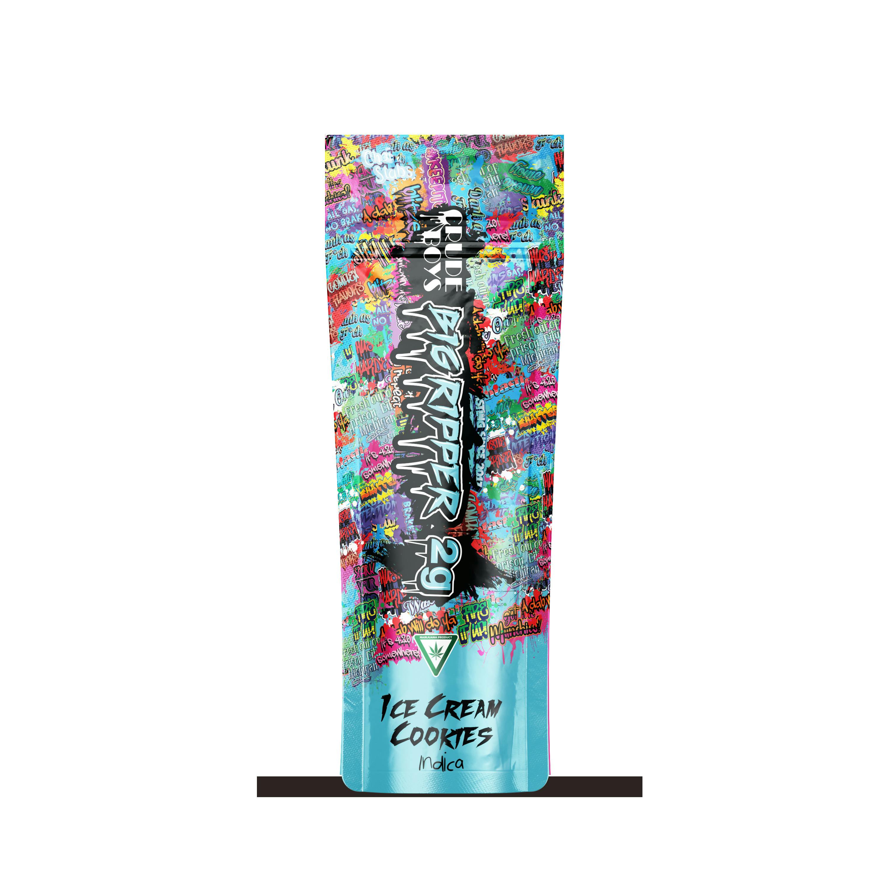 Crude Boys | Ice Cream Cookies | Disposable Vape | 2g | Indica