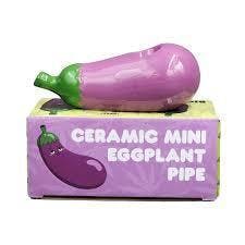 Handpipe | Mini Ceramic Eggplant