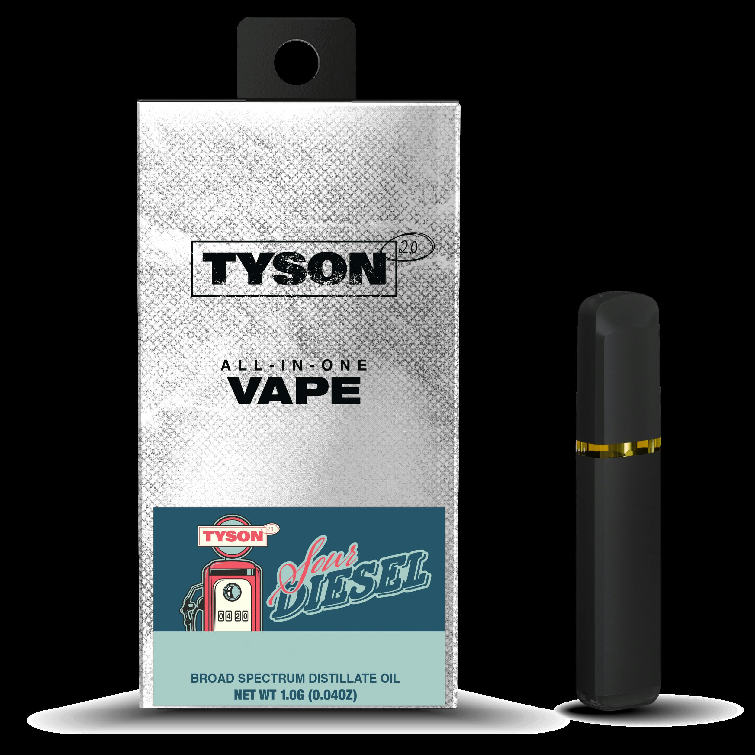 Tyson 2.0 | Sour Diesel | Disposable Vape | 1g | Sativa