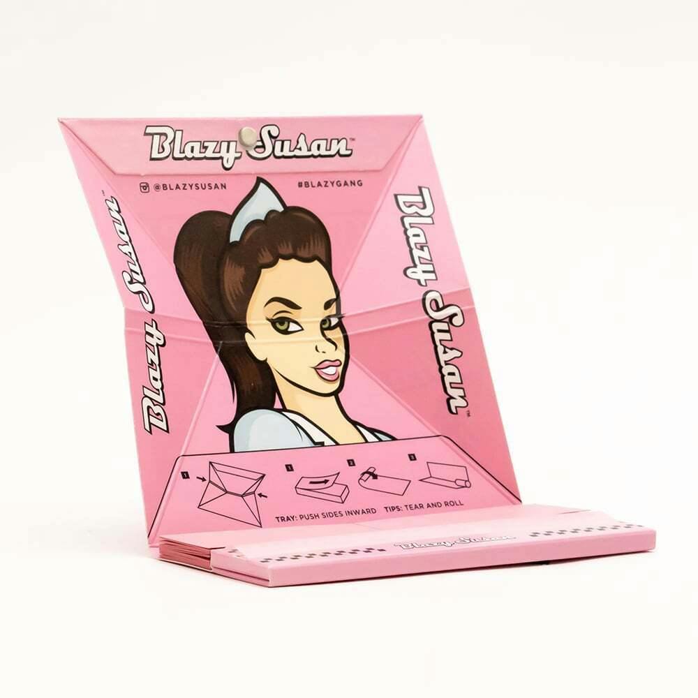 Pink - King Size Deluxe [32pk] | Blazy Susan - Pink Rolling Kit