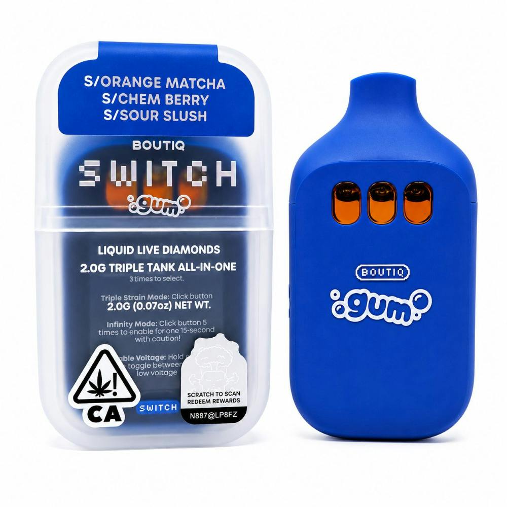 Orange Matcha x Chem Berry x Sour Slush [1000mg] | BOUTIQ - Switch Triple Tank AIO