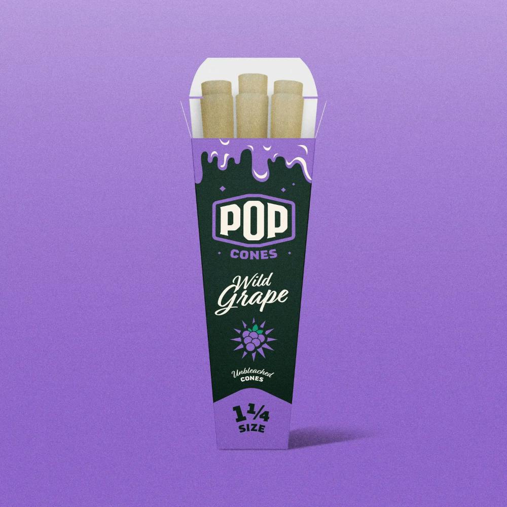 Wild Grape 1 1/4" [6pk] | Pop Cones - Cones