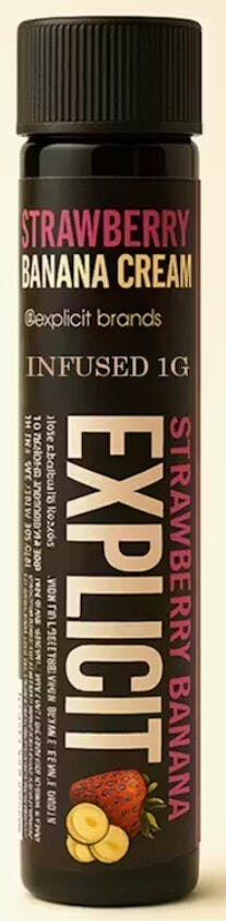 Explicit Infused Preroll - Strawberry Banana Cream