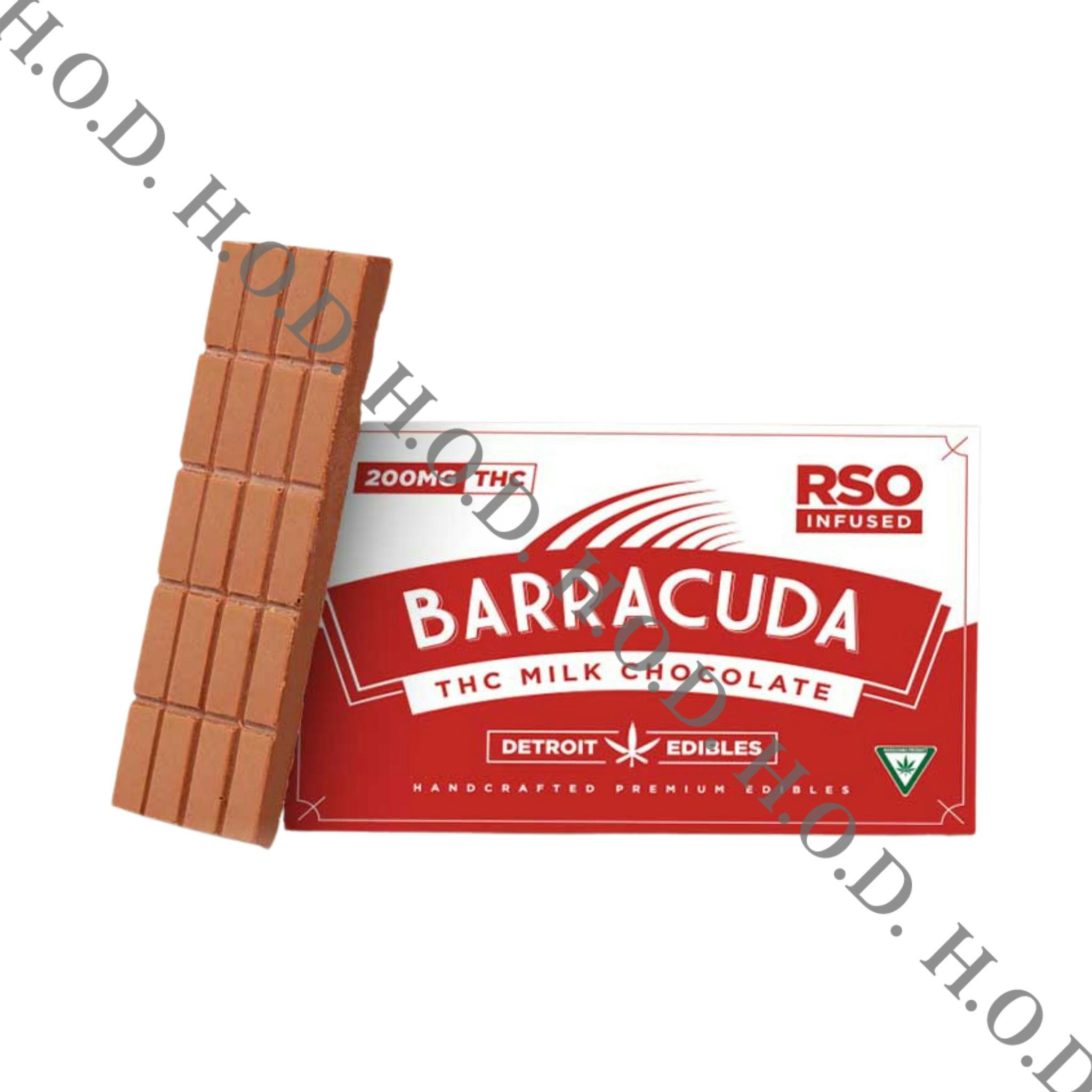 Detroit Edibles Milk Chocolate RSO Barracuda Bar