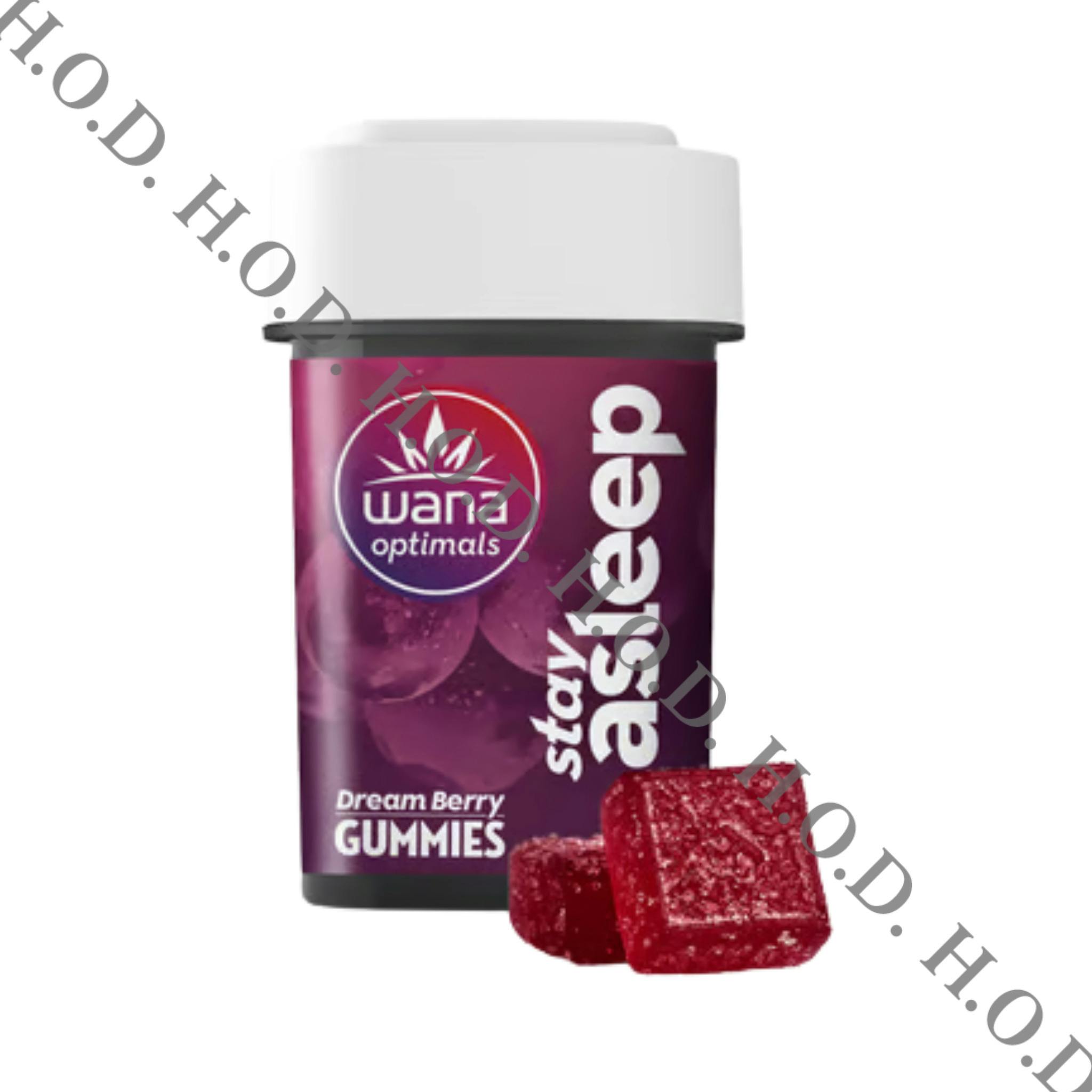 Wana Optimal Stay Asleep Dream Berry Gummies 20:5:5:10 CBD/THC/CBG/CBN