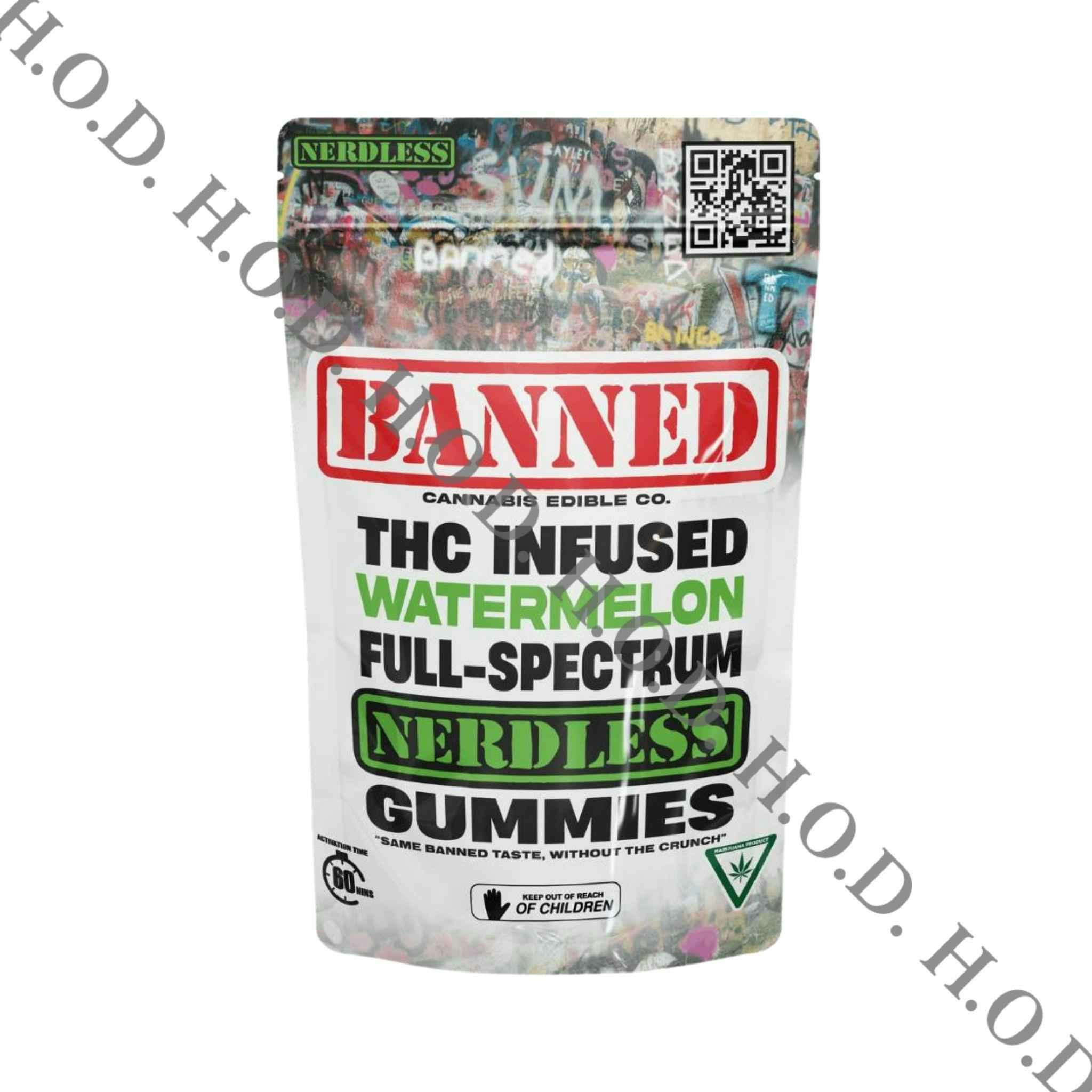 Banned Watermelon Nerdless Single Gummy