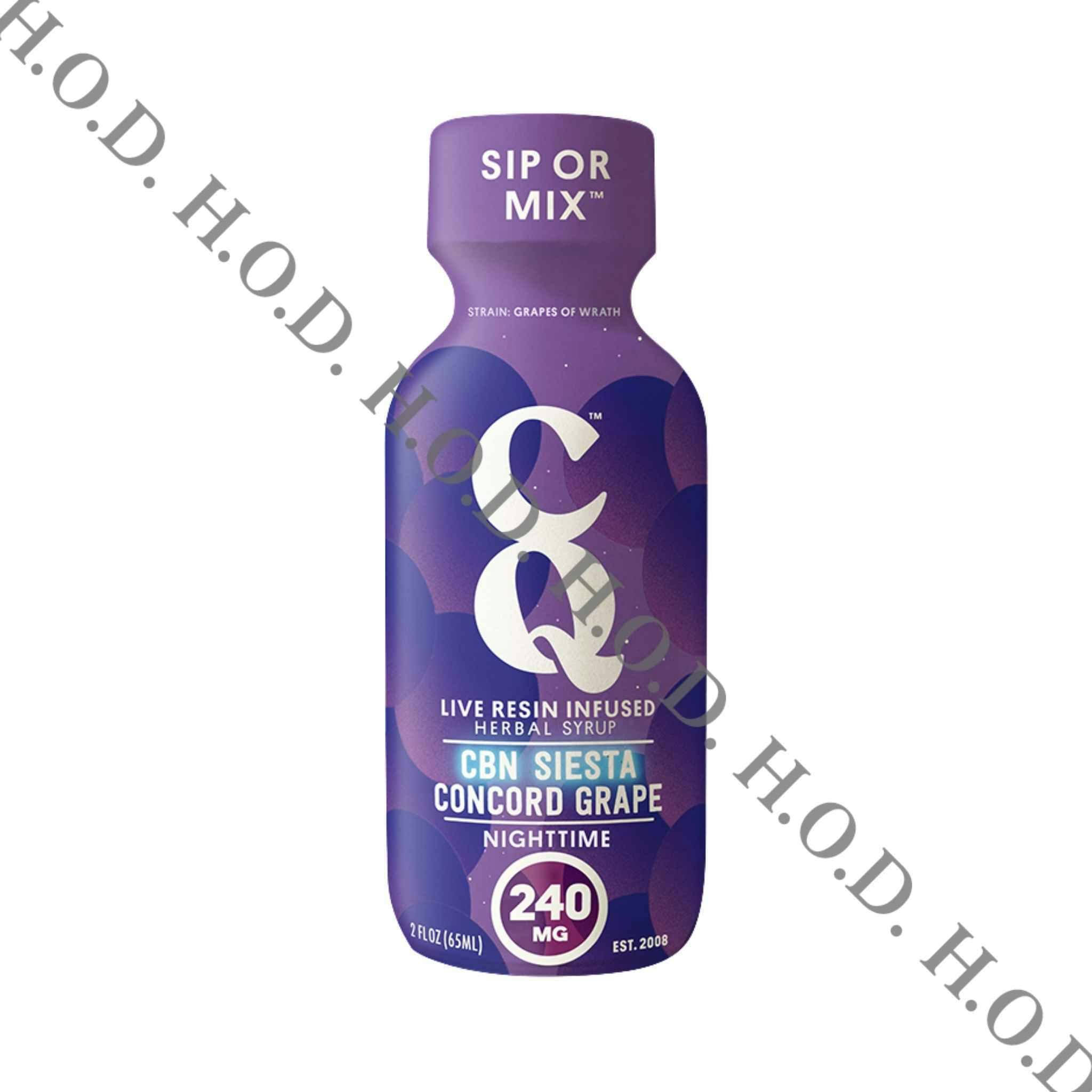 CQ Concord Grape Live Resin THC/CBN Syrup 200mg