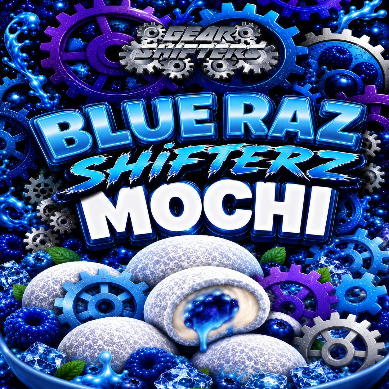 Gear Shifters Blue Raz Shifterz Mochi