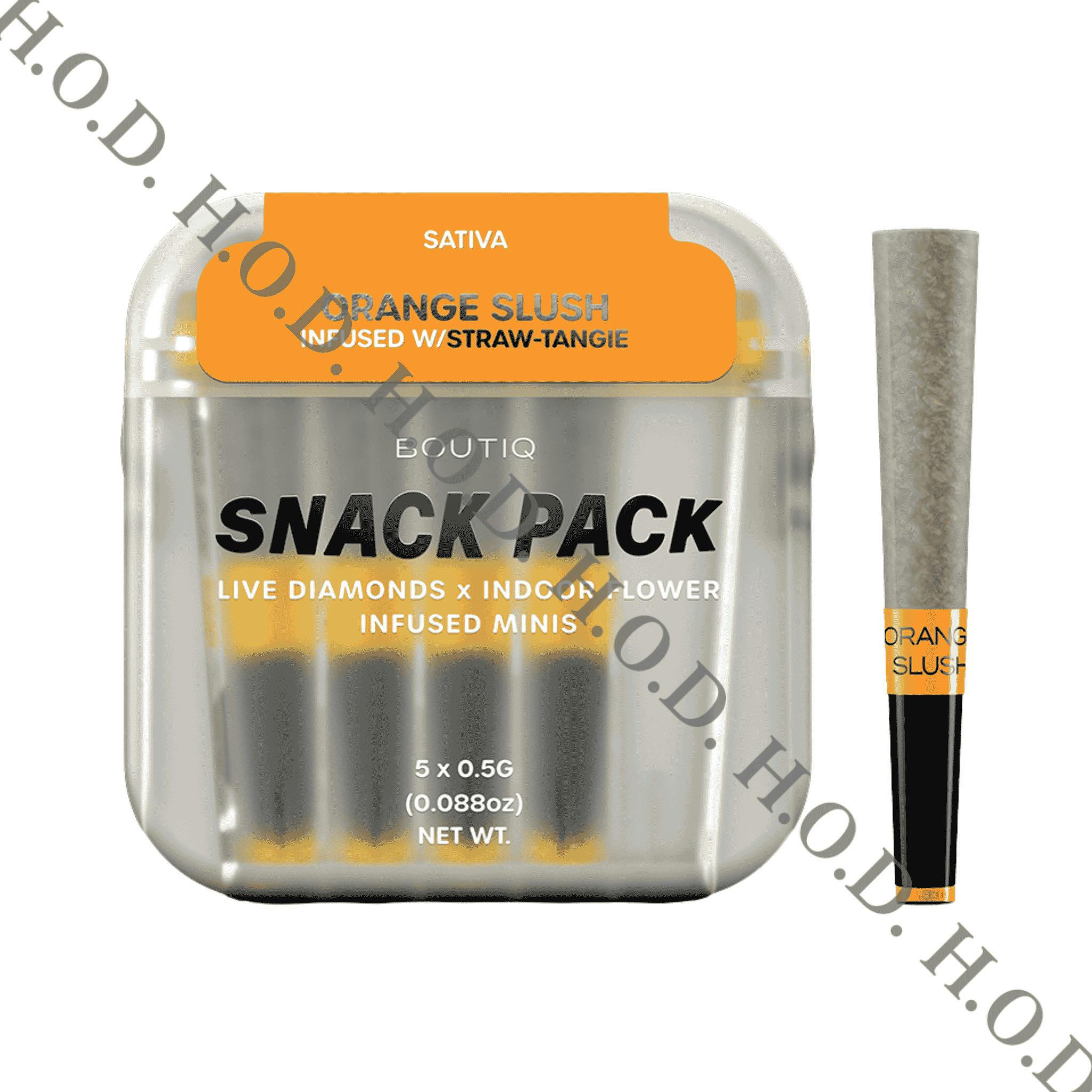 Boutiq Snack Pack Orange Slush Infused Pre-Roll .5g 5 Pack