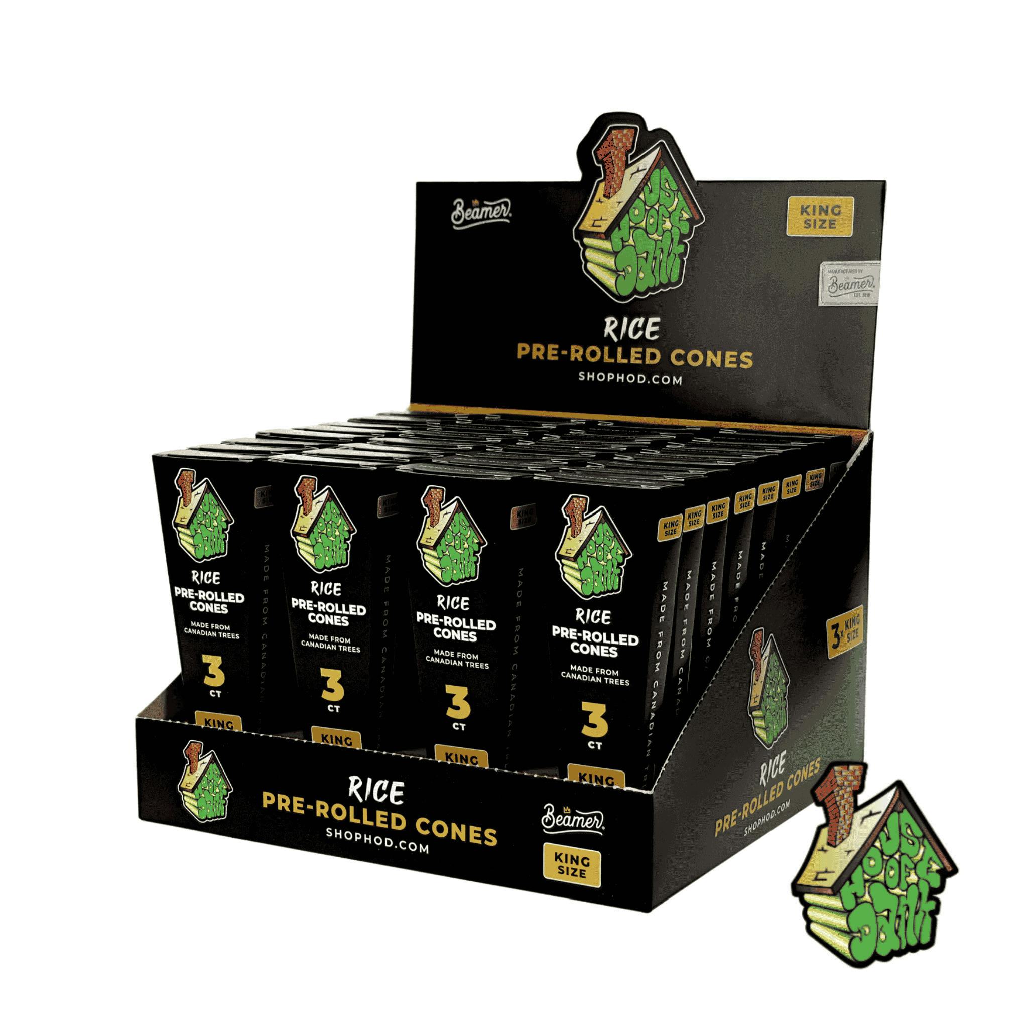 H.O.D. Rice Cones King Size 3 Pack