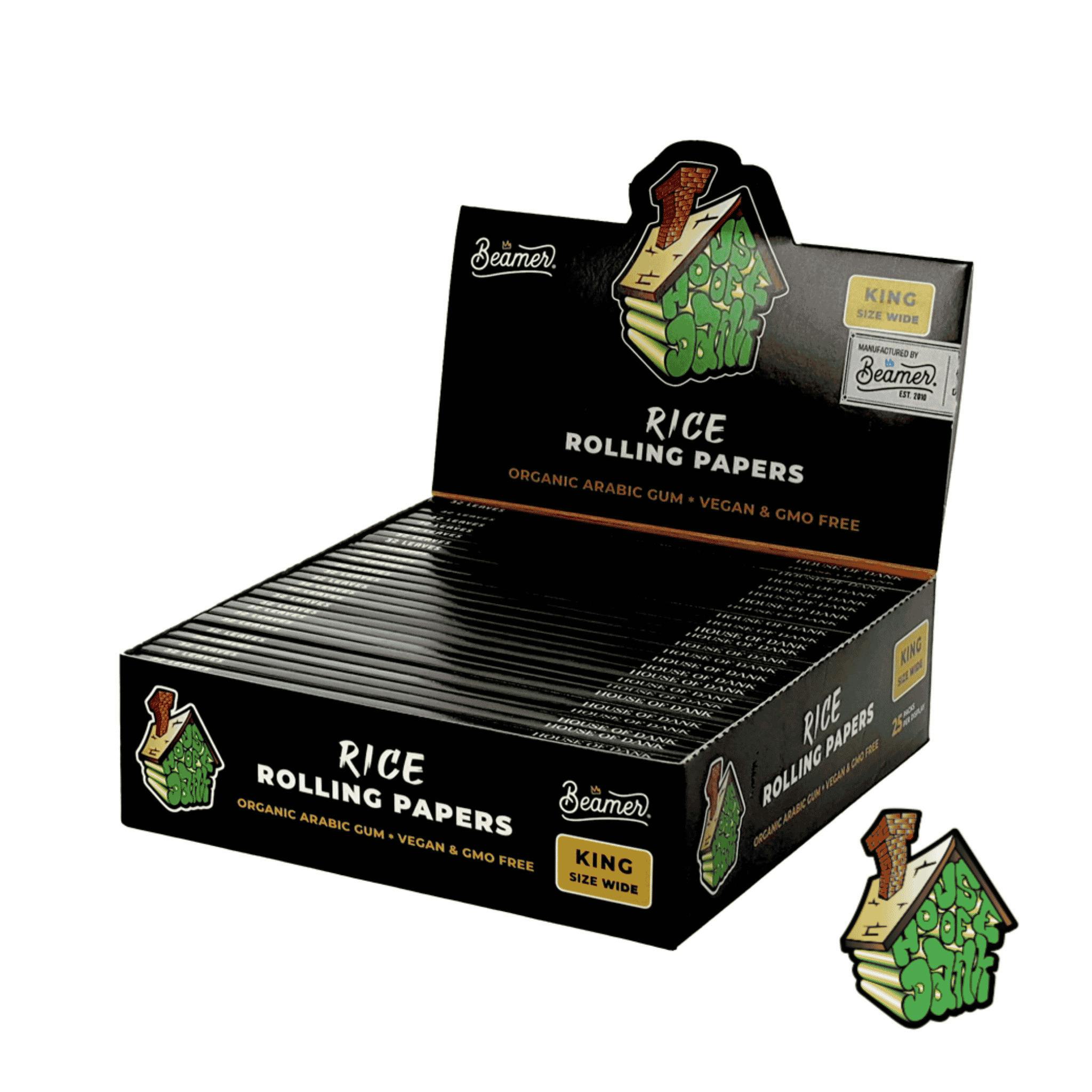 H.O.D. Rice Rolling Papers King Size Wide