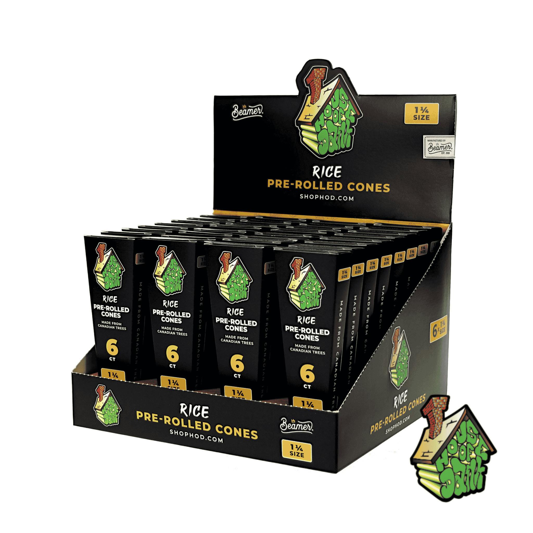 H.O.D. Rice Cones 1 1/4 6 Pack