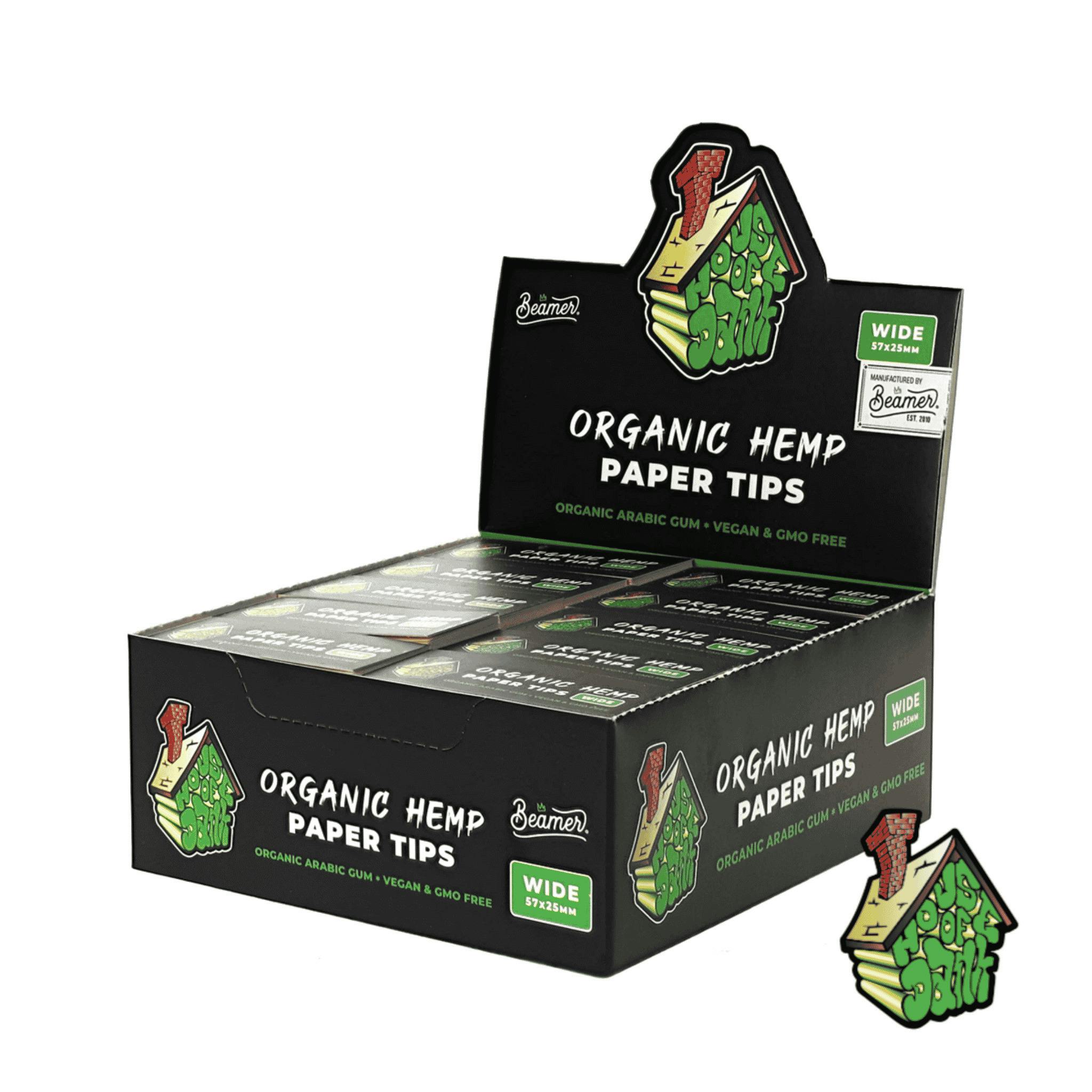 H.O.D. Organic Hemp Paper Tips Wide