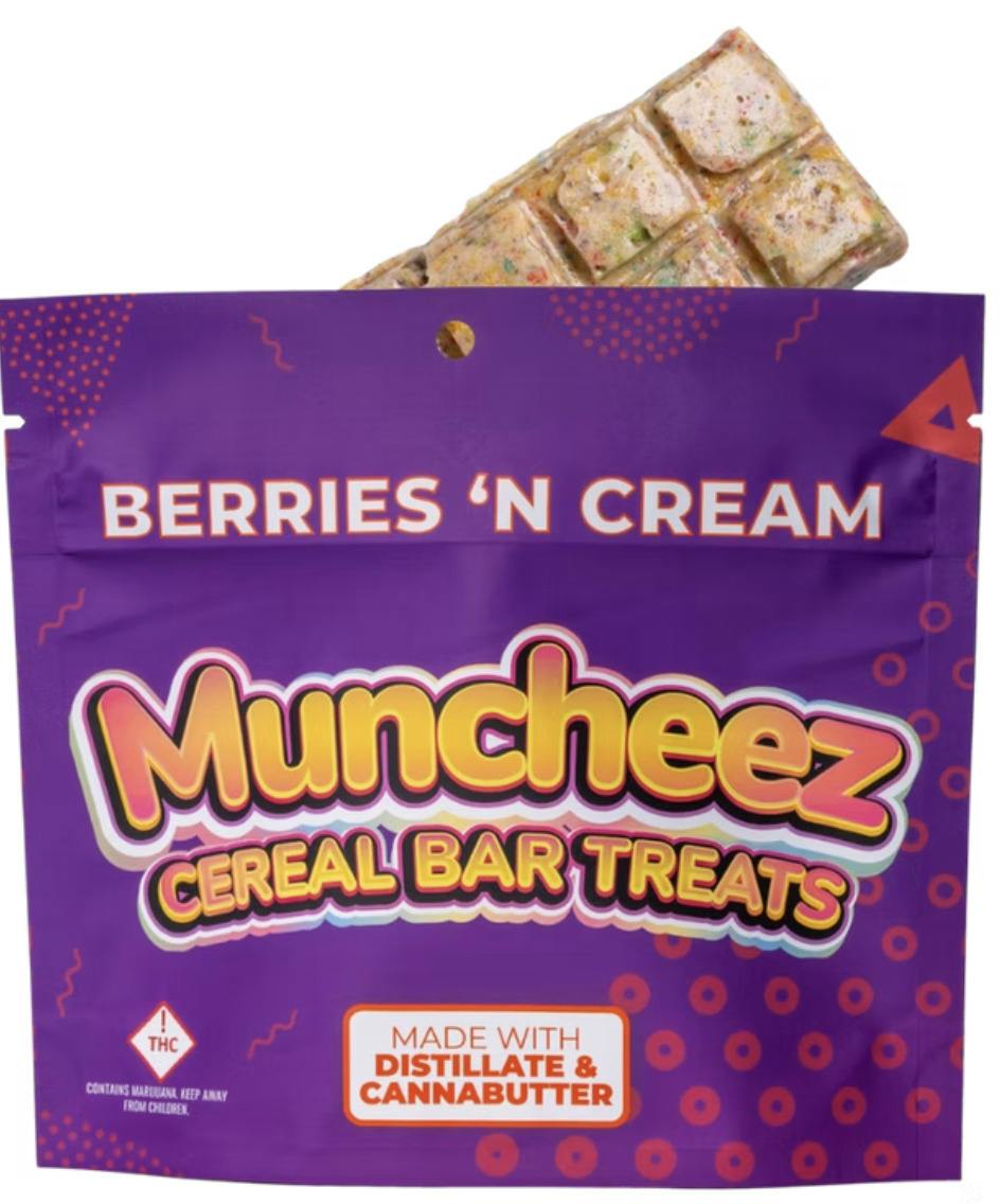 Berries N' Cream-(H)-Cereal Bar-100mg-Muncheez