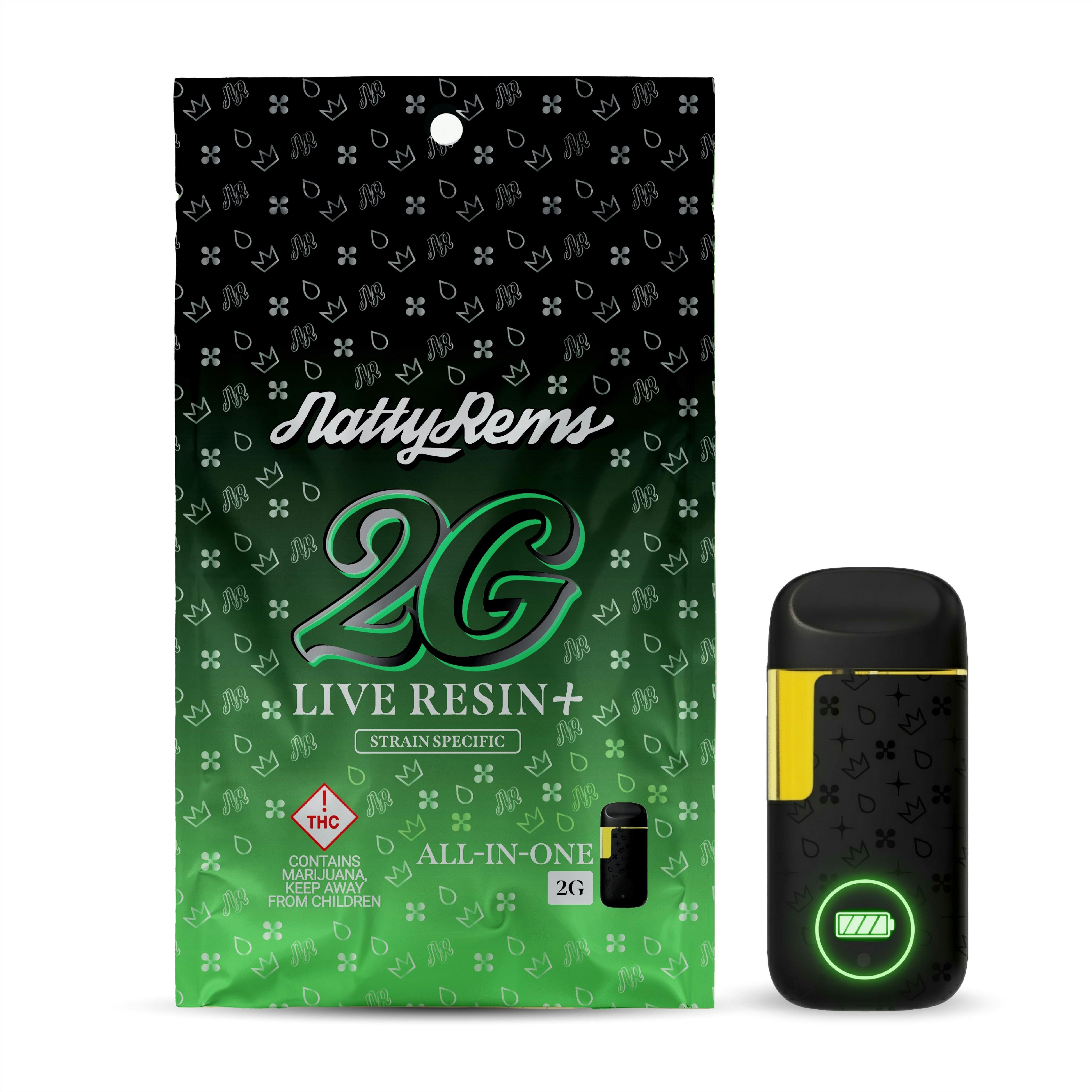 Slowpoke-(I)-2G Live Resin+-2000mg-Natty Rems cannabis product