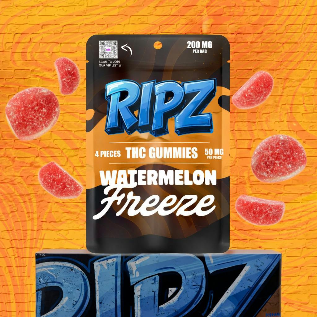 Watermelon Freeze Gummies | 200mg | 4ct | 50mg/ea