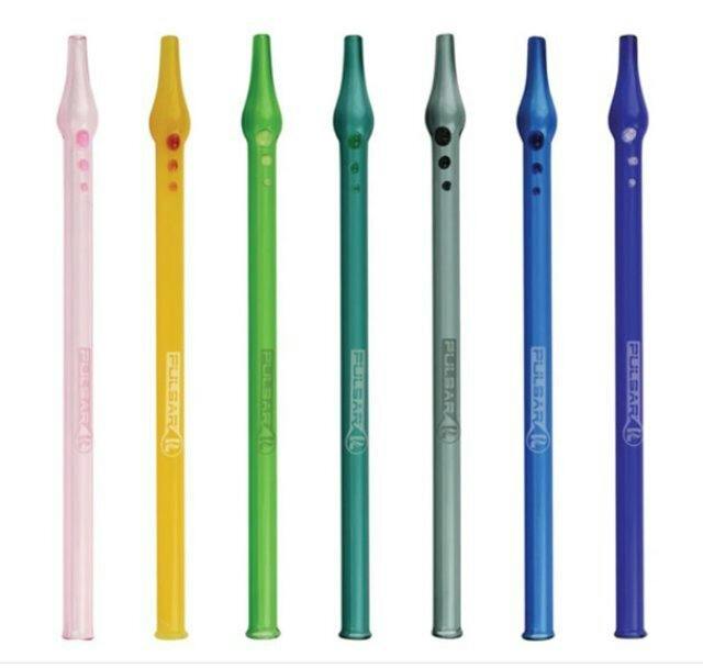 10" PULSAR GLASS VAPOR STRAW ASSORTED