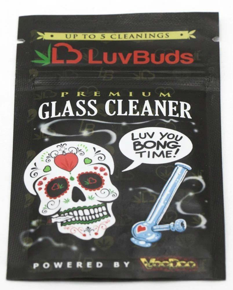 I LOVE YOU BONG TIME GLASS CLEANER PACKETS EACH