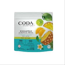 1:1 Pineapple & Tropical Fruits [20pk] (100mg CBD/100mg THC)