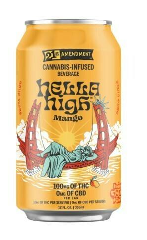 21ST AMENDMENT | BEVERAGE | HELLA HIGH MANGO | 100MG