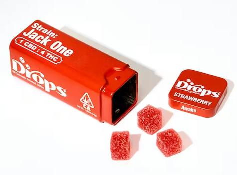 DROPS | STRAWBERRY (SOUR STRAWBERRY) | ROSIN JELLY 20PK