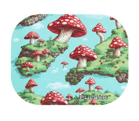 PULSAR | MINI MAGNETIC ROLLING TRAY LID | FLOATING MUSHROOMS | 7"X5.5"