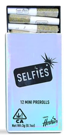 SELFIES | BLACK JACK | MINI PREROLL 12PK | 3G | SATIVA