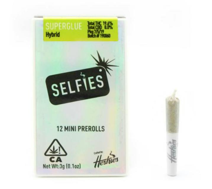 SELFIES | MINI PREROLL | SUPERGLUE (12PK) | HYBRID | 3G