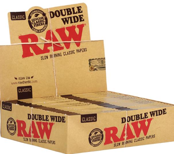 RAW Classic Rolling Papers | Double Wide - One Size