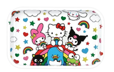 Cute Kitty with Friends Metal Rolling Tray | 11"x7" - One Size