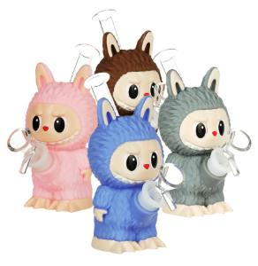 Funny Animals Glass & Vinyl Water Pipe | 6" | 14mm F - One Size