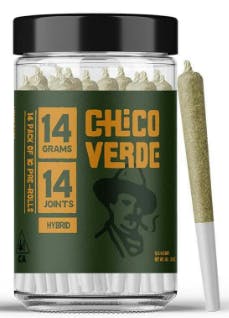 Chico Verde | Preroll | Biscotti Kush Mintz | 14 Pack | Hybrid