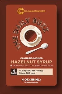 The Daily Buzz Hazelnut Syrup 50mg (4 pack)