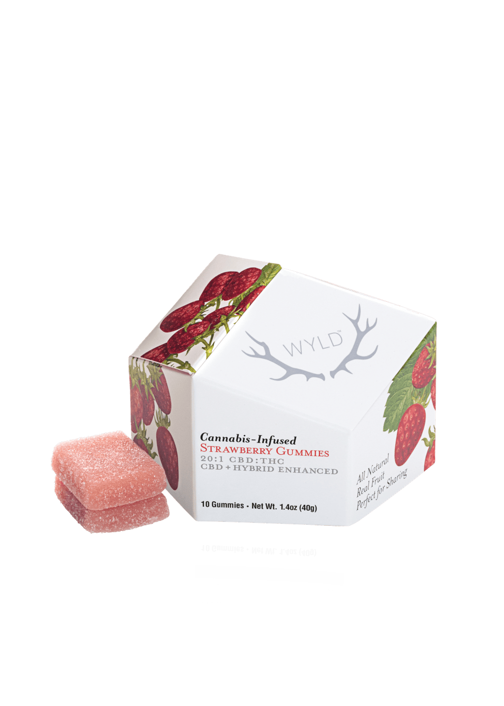 WYLD Strawberry Gummies 100mg