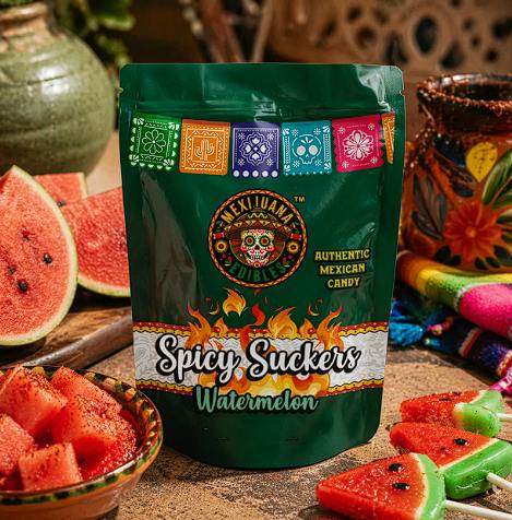 Mexijuana Spicy Suckers Watermelon 100mg, 5pk