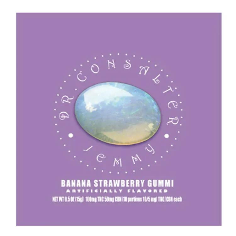 Doc C Banana Strawberry Gummies 100mg