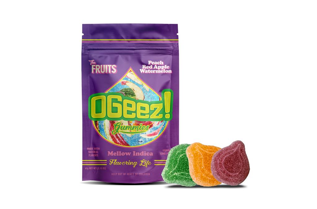 Ogeez The Fruits Mellow Indica 100mg, 10pk