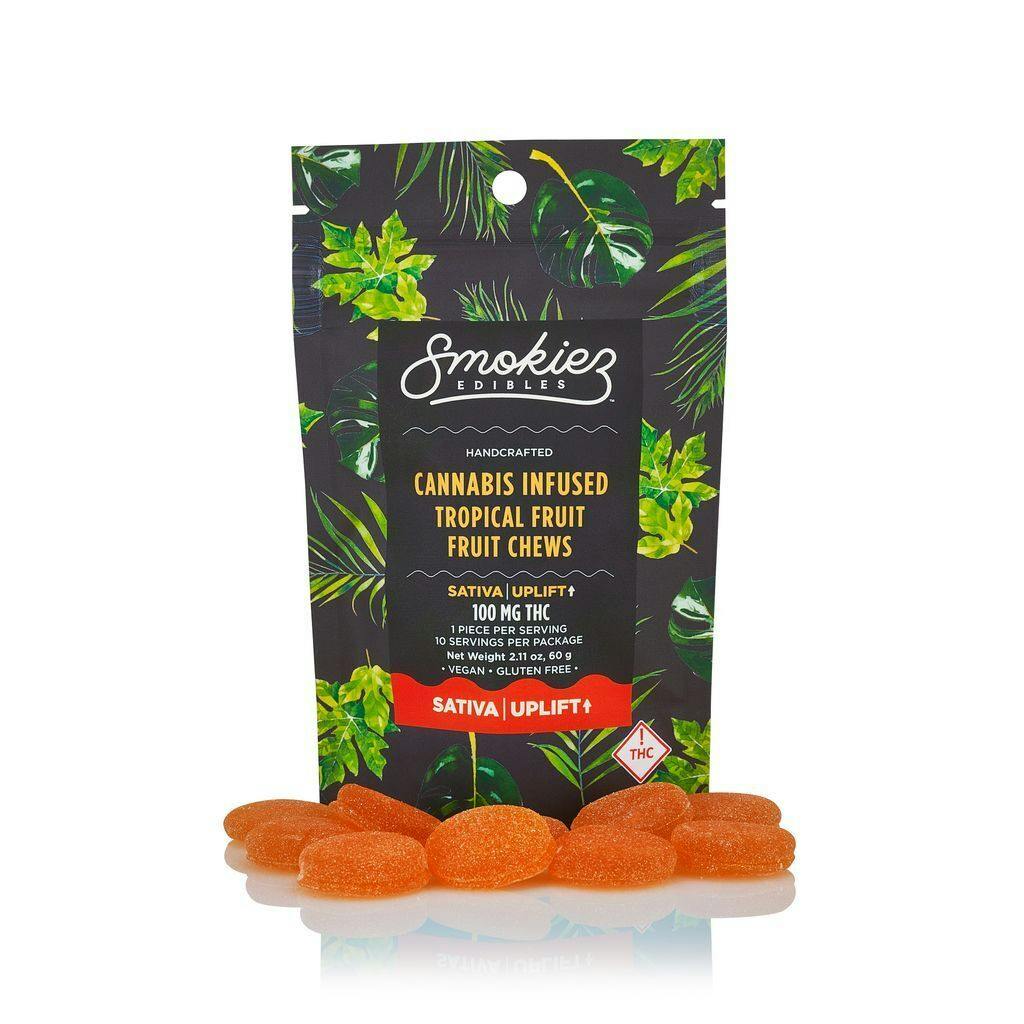 Smokiez Tropical Fruit Chews 100mg, 10pk
