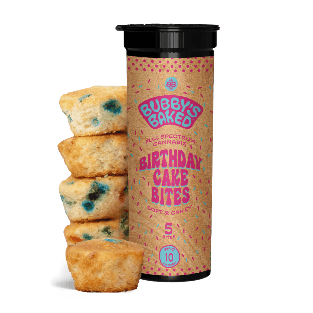 Bubby's Baked Goods Birthday Cake Bites Baked Good 100mg, 5pk