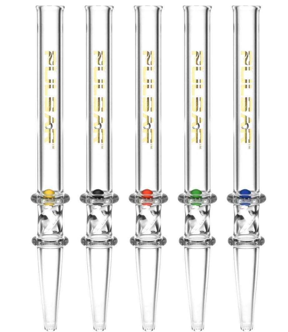 Pulsar | Quartz Dab Straw w/ Spin Pearl | 6"
