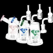 Diamond Glass Gold SP Mini Dab Rig 5.25" 14mm