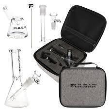 Pulsar Slant Neck Beaker Water Pipe Smoker's Travel Kit