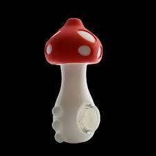 Silicone Mushroom Hand Pipe 4.25" 3%