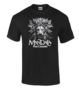 Mandala | Colored Lion Shirt Black | Men's Small