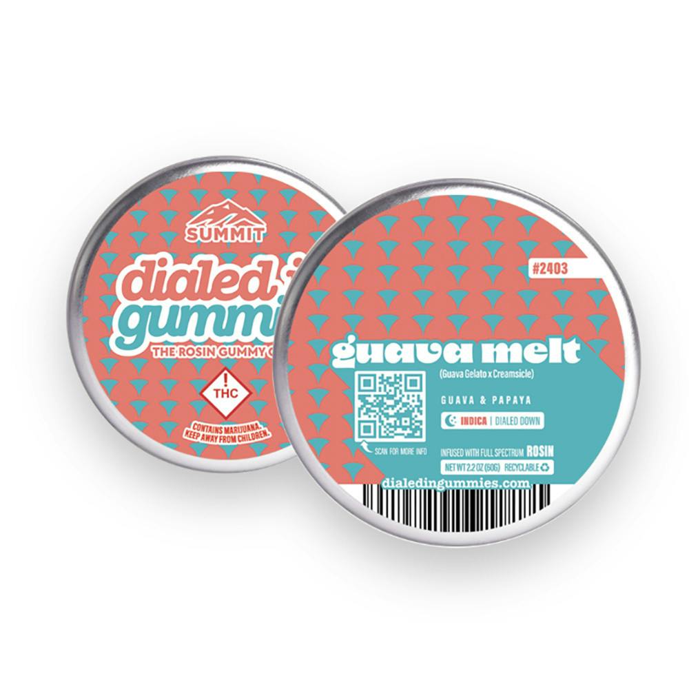 Dialed In Guava Melt Batch 2403 Rosin Gummies 100mg