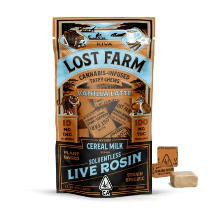 Vanilla Latte 'Cereal Milk' Live Rosin Chews | 100mg | 10ct | 10mg/ea